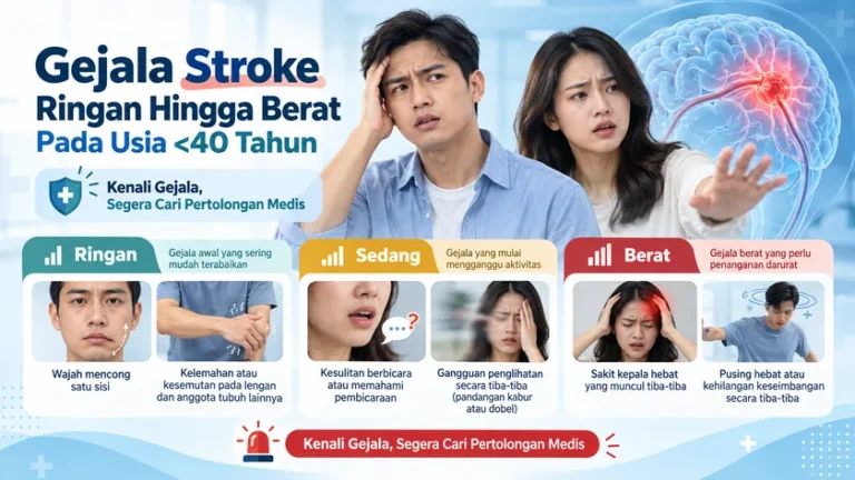 Gejala Stroke Ringan Hingga Berat Pada Usia <40 Tahun